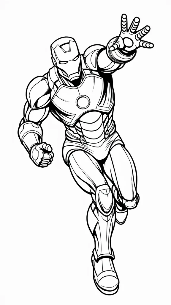 ironman free coloring pages